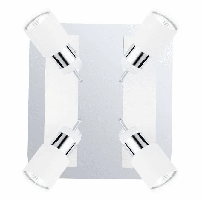 EGLO 200324A Davida Contemporary Chrome and White Ceiling Lighting