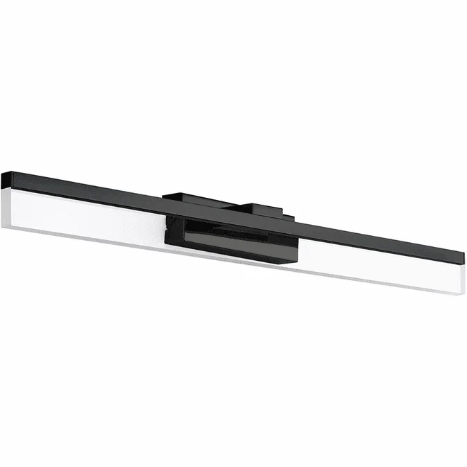 EGLO 204053A Palmital 1 Modern Matte Black LED Bathroom Vanity Light