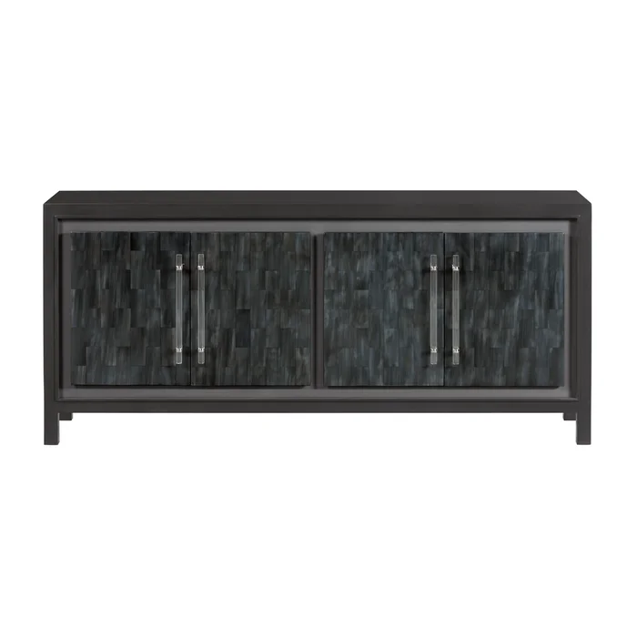 elation gray media console