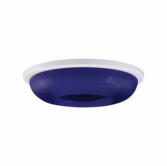 Elco EL2652BL Contemporary Blue Medium Base 3″ Halogen Line Voltage Die Cast Round Glass Ceiling Can Light