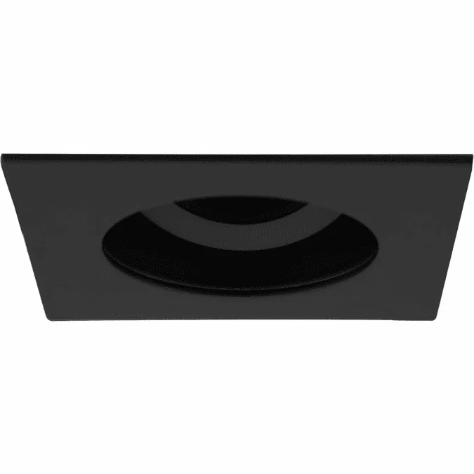 Elco ELK2529BB Pex Modern All Black 2 Inch Square Adjustable Reflector Recessed Lighting
