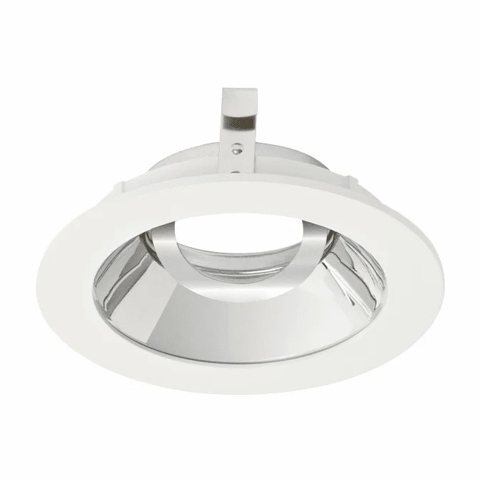 Elco ELK4129C Koto System Pex LED Pot Light Modern Chrome with White Ring 4″ Round Adjustable Gimbal
