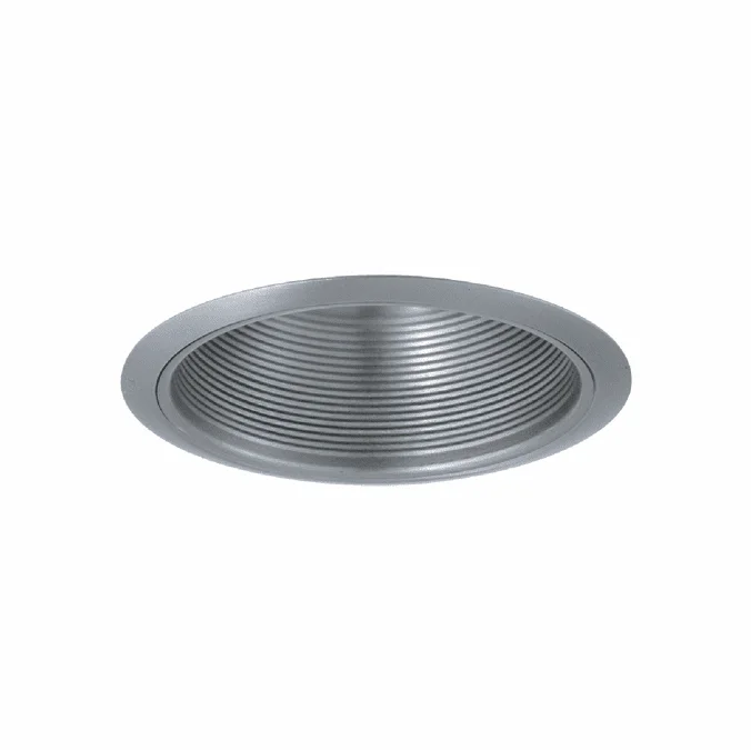 Elco ELM30N Contemporary Nickel Medium Base 6″ Metal Baffle Recessed Can Light