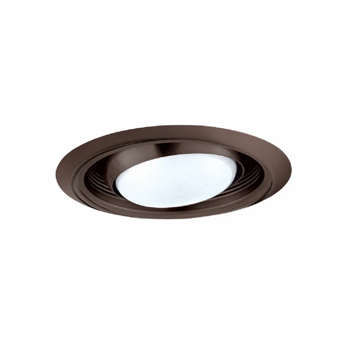 Elco ELM38BZ Modern Bronze Medium Base 6″ Down Lighting Regressed Eyeball with Socket Extender Recessed Downlight