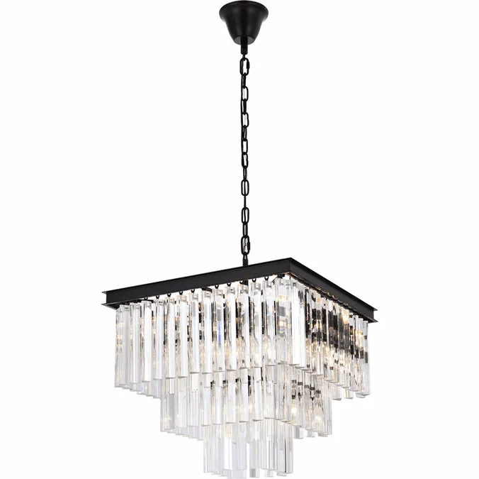 Elegant 1201S22MB/RC Sydney Matte Black 21.5″ Lighting Pendant