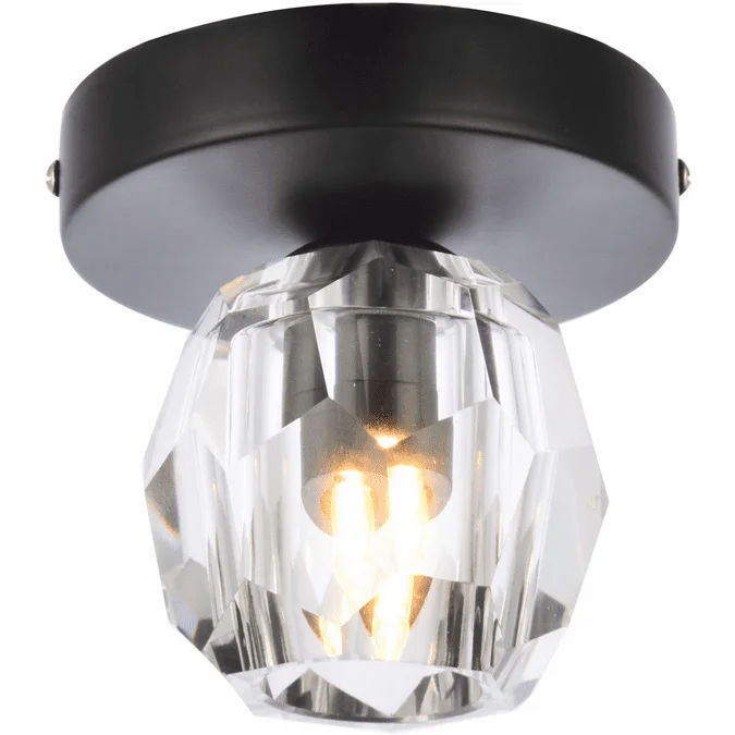 Elegant 3505F5BK Eren Black Home Ceiling Lighting
