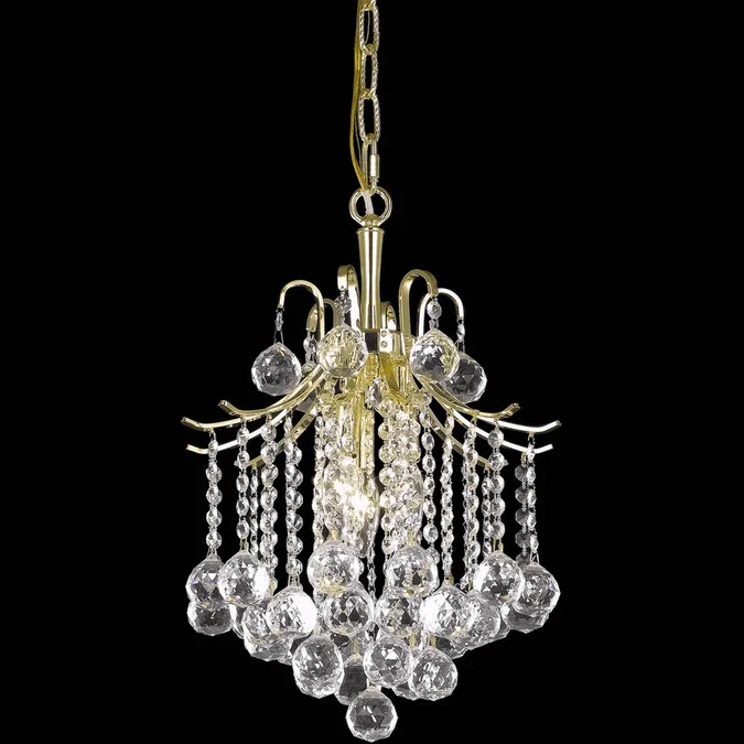 Elegant LD8200D12G Amelia Gold Mini Pendant Light