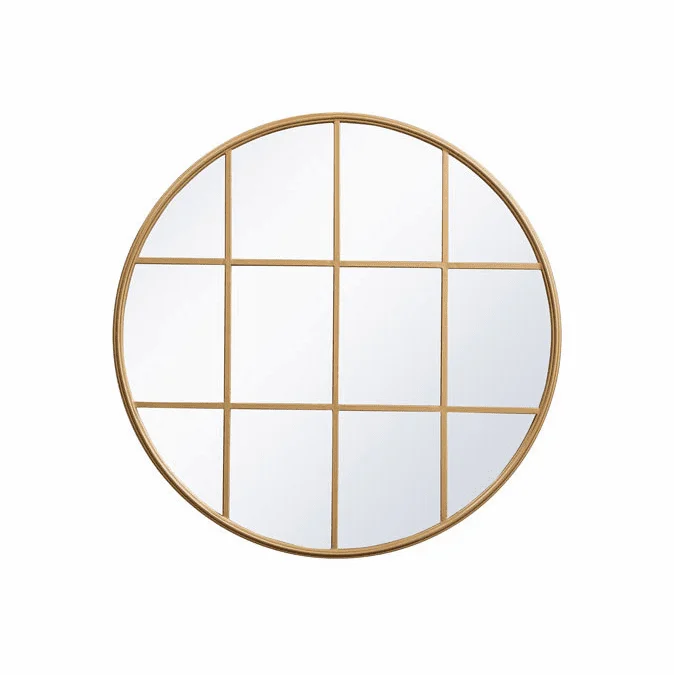 Elegant MR633636BR Motif Brass Wall Mounted Mirror