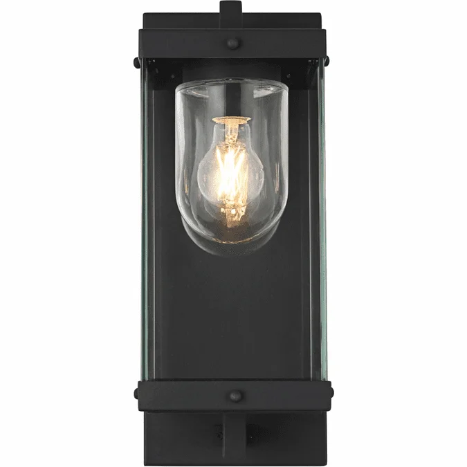 Elegant OD409W17BK Keaton Modern Black 17″ Outdoor Wall Lamp
