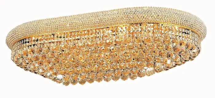 Elegant Primo 24-LT Gold Flush Mount Clear Royal Cut Crystal – V1800F40SG/RC