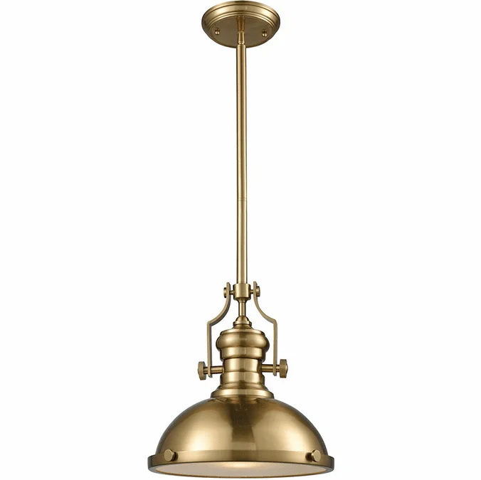 Elk Home Showroom 66594-1 Chadwick Satin Brass Pendant Light Fixture