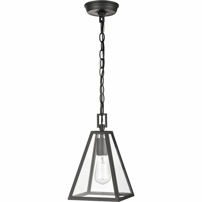 Elk Home Showroom 68203/1 Tangent Contemporary Matte Black Mini Lighting Pendant