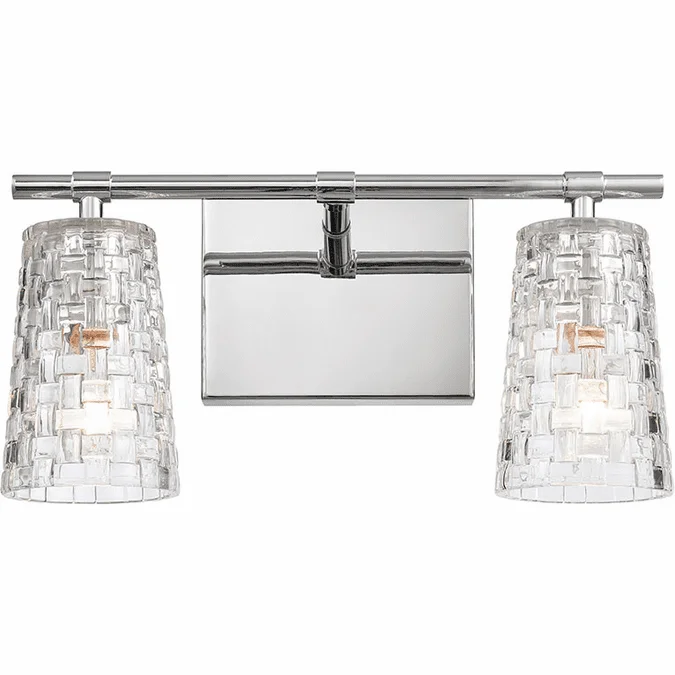 Elk Home Showroom 82181/2 Lightweave Contemporary Polished Nickel 2-Light Bathroom Vanity Light Fixture
