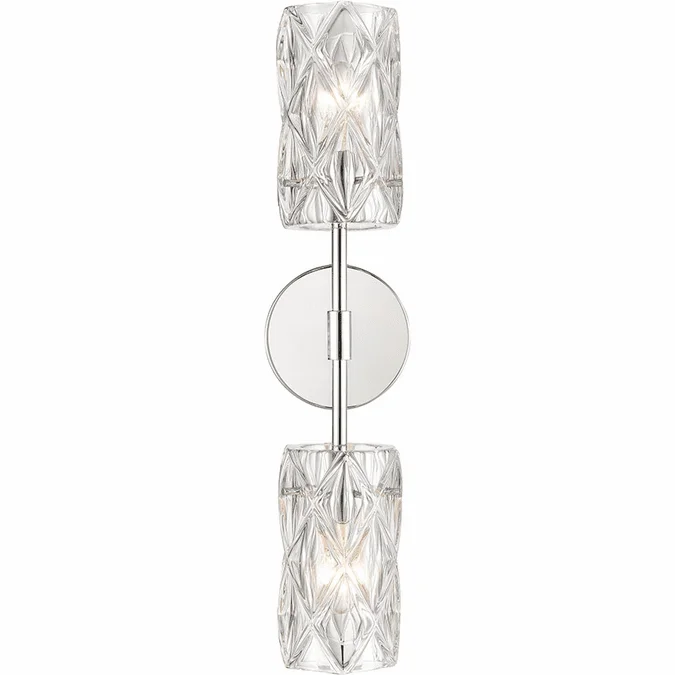 Elk Home Showroom 82195/2 Formade Crystal Modern Polished Chrome Bathroom Lighting