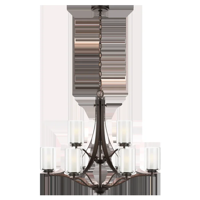 Elmwood Park Nine Light Chandelier
