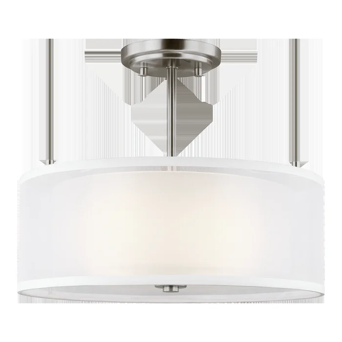 Elmwood Park Two Light Semi-Flush Mount