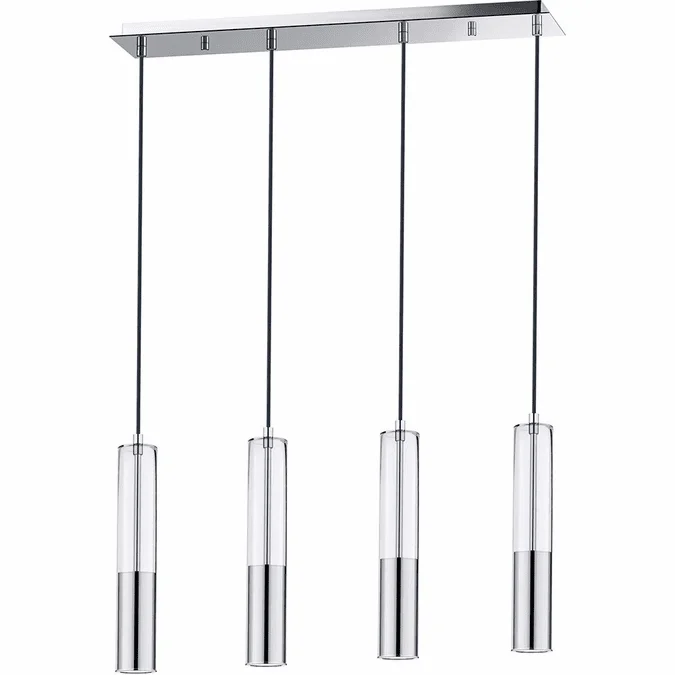 ET2 E11004-24PC Torch Contemporary Polished Chrome LED Multi Hanging Light