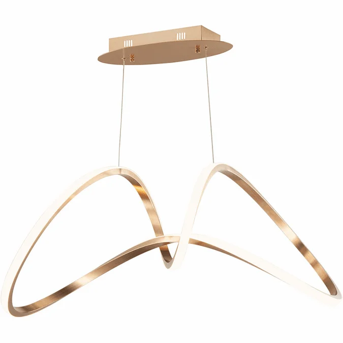 ET2 E20455-BCN Perpetual Modern Brushed Champagne LED Ceiling Light Pendant