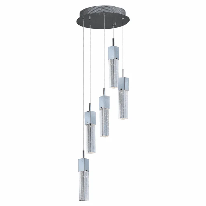ET2 E22765-89PC Modern Polished Chrome 13.75″ Wide Multi Pendant Light