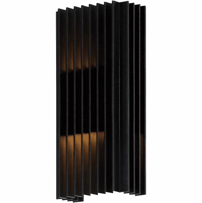 ET2 E30114-BK Rampart Contemporary Black LED 5.5″ Exterior Sconce Lighting