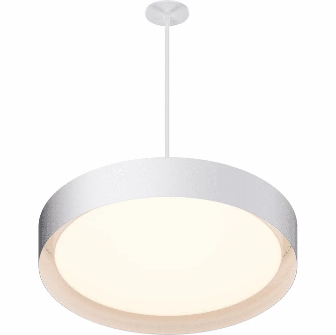 ET2 E51015-WT Echo Contemporary White LED 24″ Ceiling Pendant Light