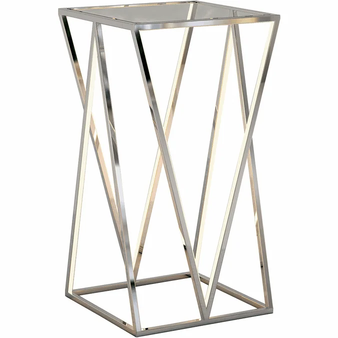 ET2 E71001-PC Victory Table Modern Polished Chrome LED Accent Table