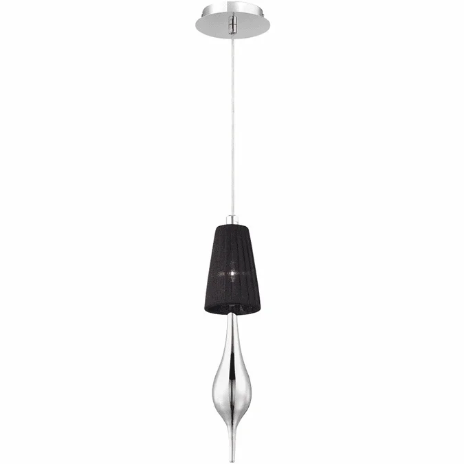 Eurofase 22825-025 Aqua Contemporary Chrome 11″ Mini Hanging Lamp