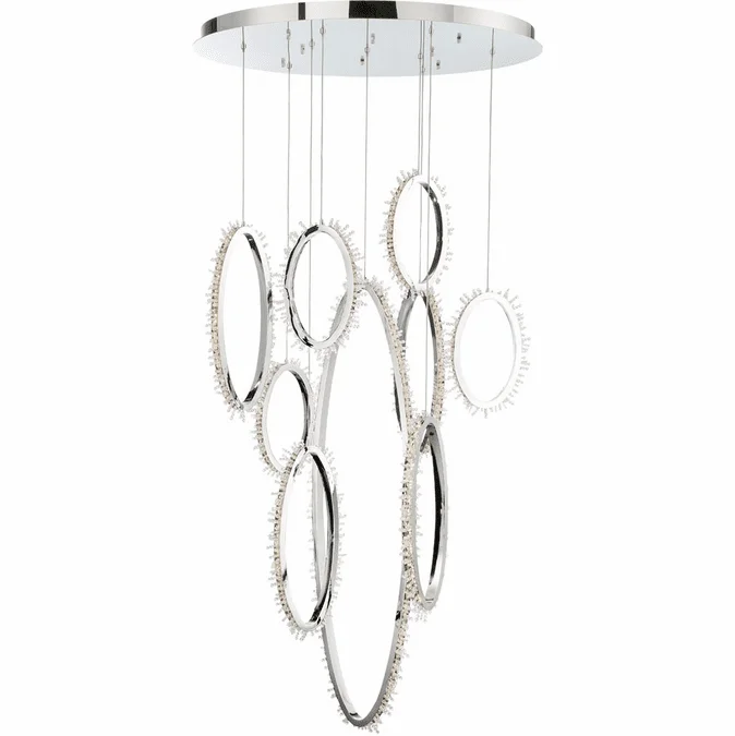 Eurofase 33732-015 Scoppia Modern Chrome LED Multi Pendant Light