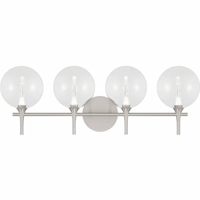 Eurofase 48917-018 Iissa Modern Nickel LED 4-Light Bath Light Fixture