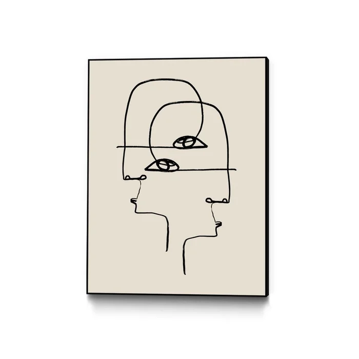 Faces Canvas Framed Black 30×40 Wall Art|uvre dart murale sur toile encadre noire Faces 30×40
