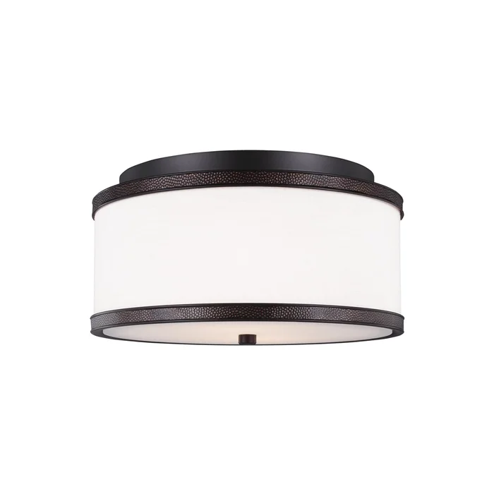 Feiss Marteau 2-LT Indoor Flush Mount – Oil Rubbed Bronze – FM502ORB
