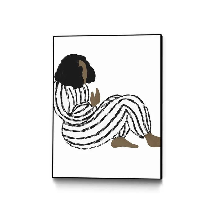 Form Vi Canvas Framed Black 18×24 Wall Art|uvre dart murale sur toile encadre noire Form Vi 18×24