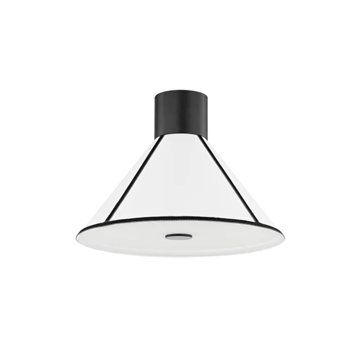 Forrest Semi Flush 1-Light LED in Soft Black 18L x 18W x 13.25H