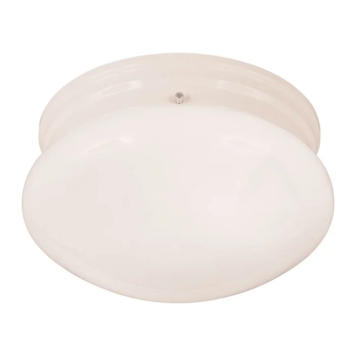 Forte 1-LT Fluorescent Flush Mount – White – 20011-01-03