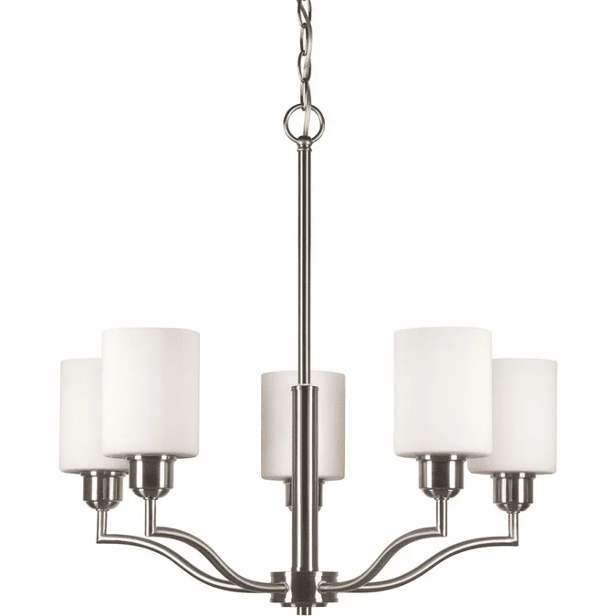 Forte 2714-05-55 Brushed Nickel Ceiling Chandelier