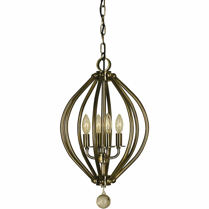 Framburg 4344 Dewdrop Modern 12″ Foyer Lighting Fixture