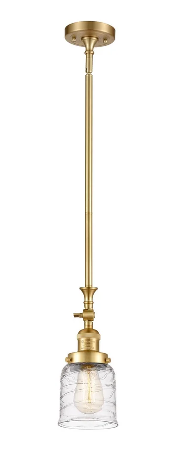Franklin Restoration LED Mini Pendant in Satin Gold (405|206-SG-G513-LED)