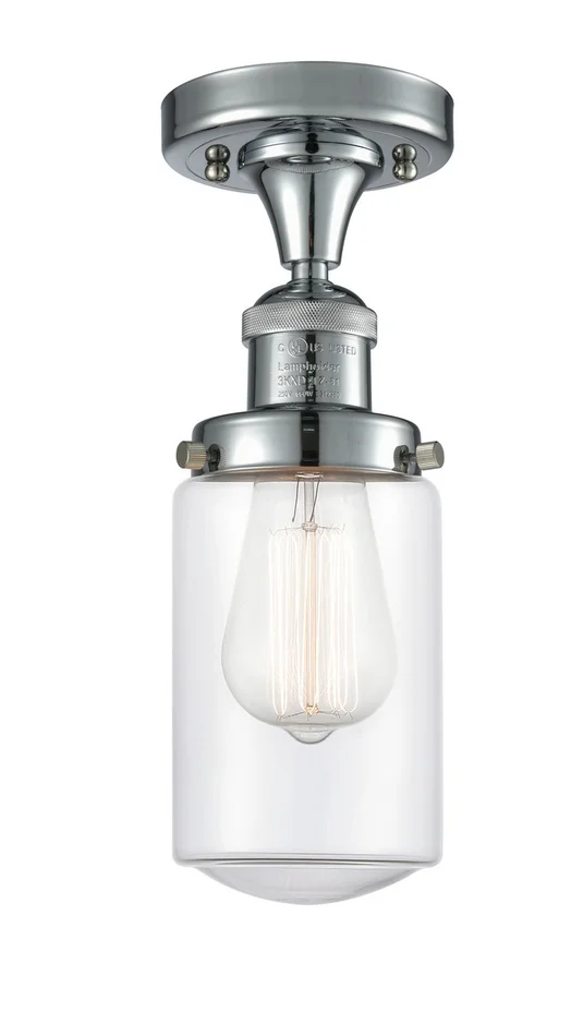 Franklin Restoration LED Semi-Flush Mount in Polished Chrome (405|517-1CH-PC-G312-LED)