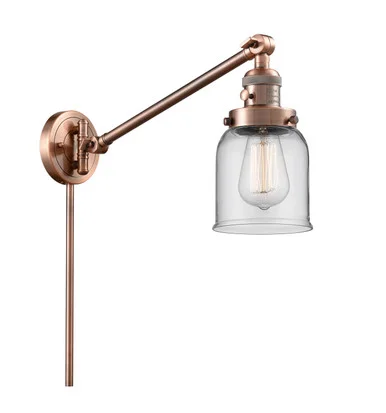 Franklin Restoration LED Swing Arm Lamp in Antique Copper (405|237-AC-G52-LED)