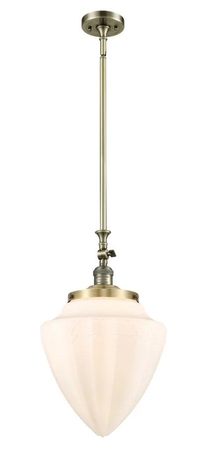 Franklin Restoration One Light Mini Pendant in Antique Brass (405|206-AB-G661-12)