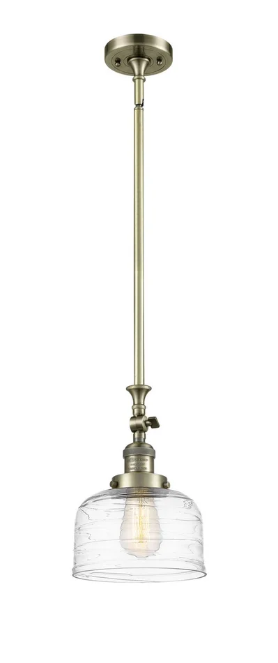 Franklin Restoration One Light Mini Pendant in Antique Brass (405|206-AB-G713)