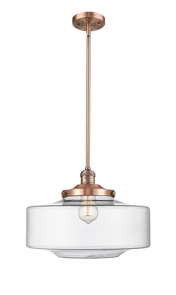 Franklin Restoration One Light Mini Pendant in Antique Copper (405|201S-AC-G692-16)