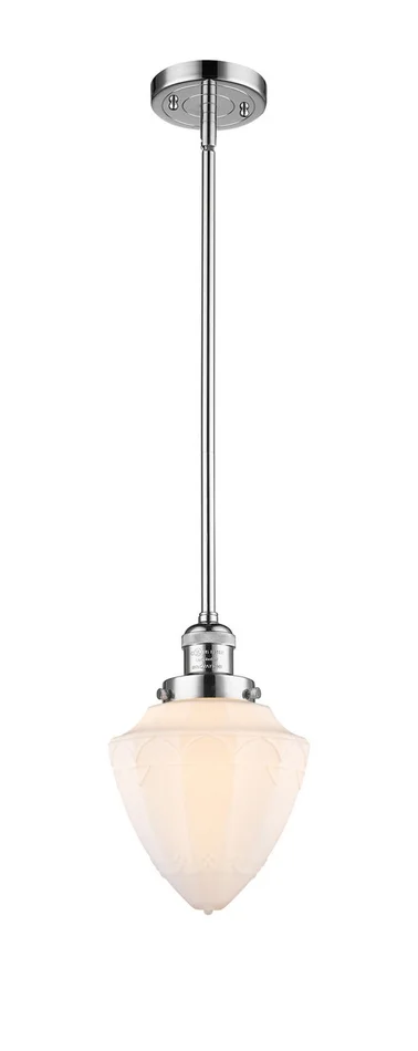 Franklin Restoration One Light Mini Pendant in Polished Chrome (405|201S-PC-G661-7)