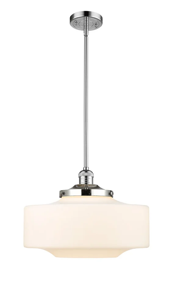 Franklin Restoration One Light Mini Pendant in Polished Chrome (405|201S-PC-G691-16)