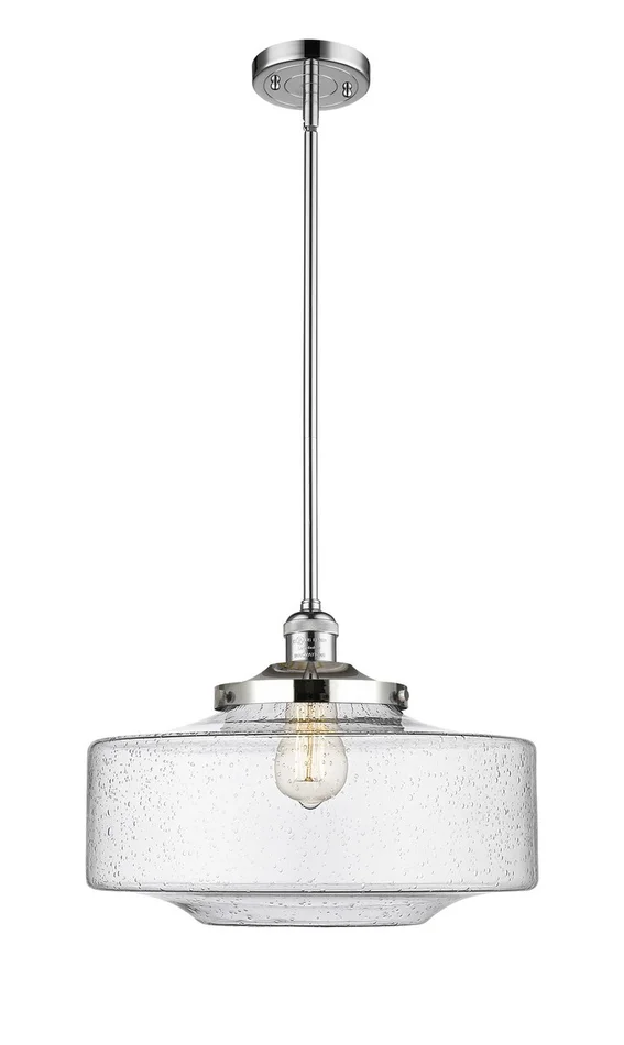 Franklin Restoration One Light Mini Pendant in Polished Chrome (405|201S-PC-G694-16)