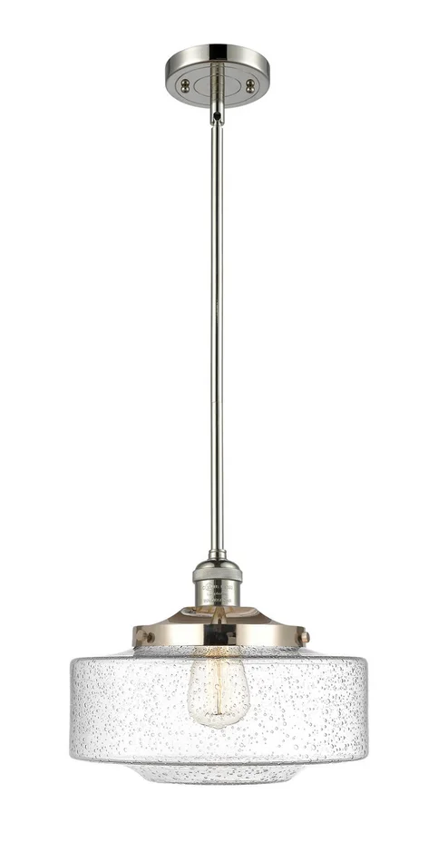 Franklin Restoration One Light Mini Pendant in Polished Nickel (405|201S-PN-G694-12)