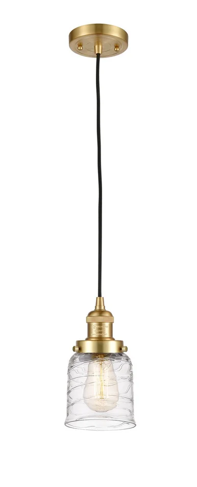 Franklin Restoration One Light Mini Pendant in Satin Gold (405|201C-SG-G513)