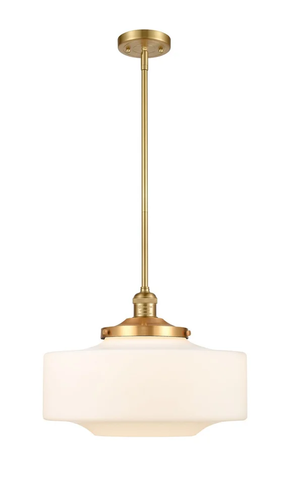 Franklin Restoration One Light Mini Pendant in Satin Gold (405|201S-SG-G691-16)