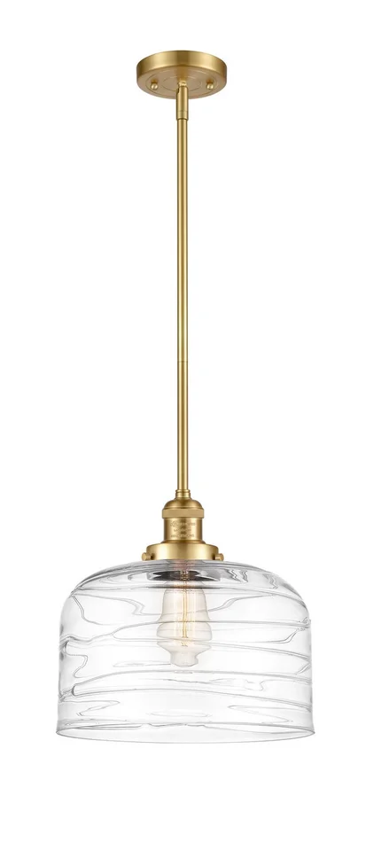 Franklin Restoration One Light Mini Pendant in Satin Gold (405|201S-SG-G713-L)