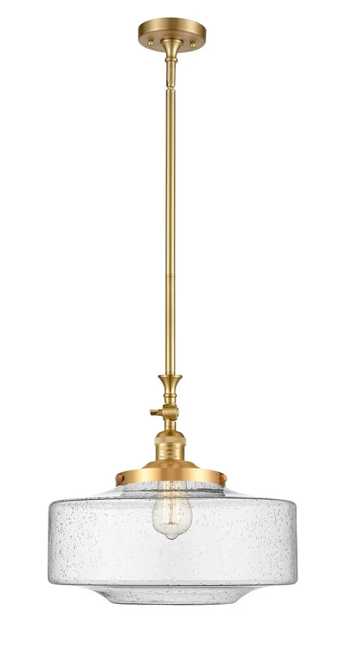 Franklin Restoration One Light Mini Pendant in Satin Gold (405|206-SG-G694-16)